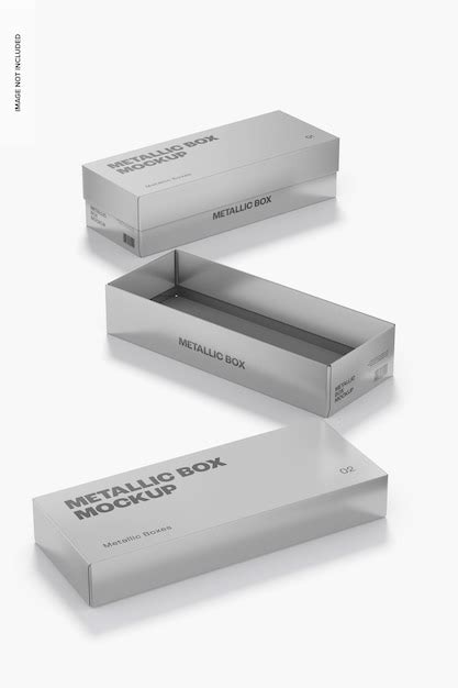 metallic box mockup psd|Metallic box mockup .